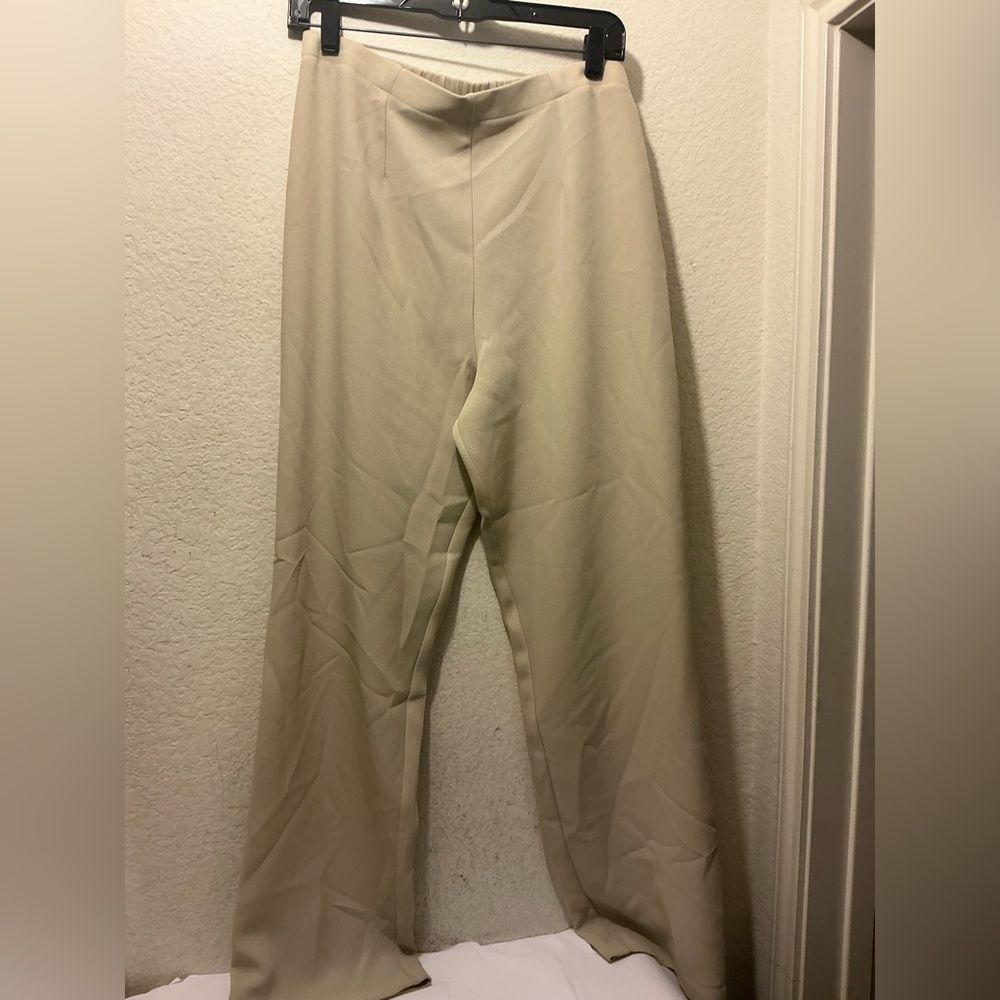 Allie Coosh Womens Putty Sophia Pull on Dress pant size XP $225